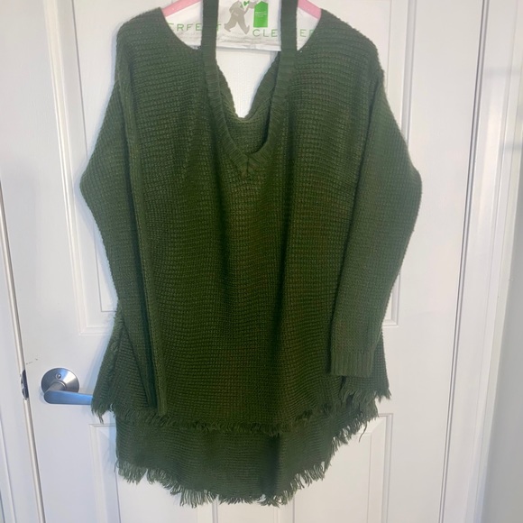 Fringe Cold Shoulder Sweater - Picture 3 of 8